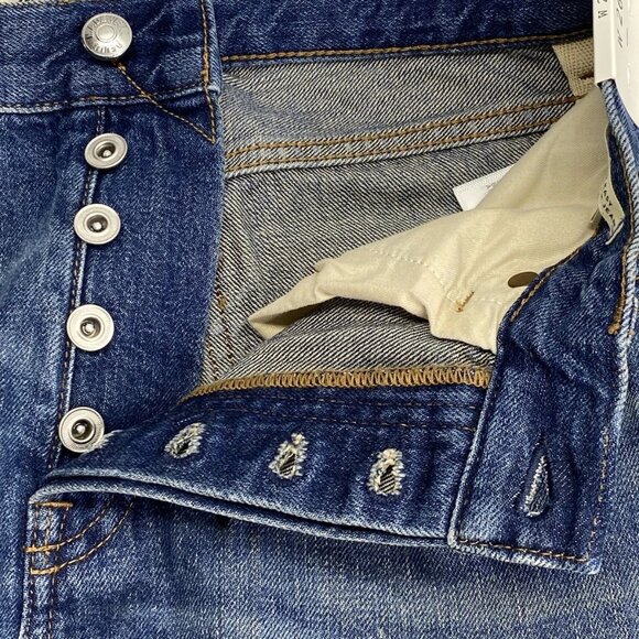 Madewell Women’s The Dean Easy Straight Crop Jeans Size 26 Labette Wash Blue — - Picture 9 of 11